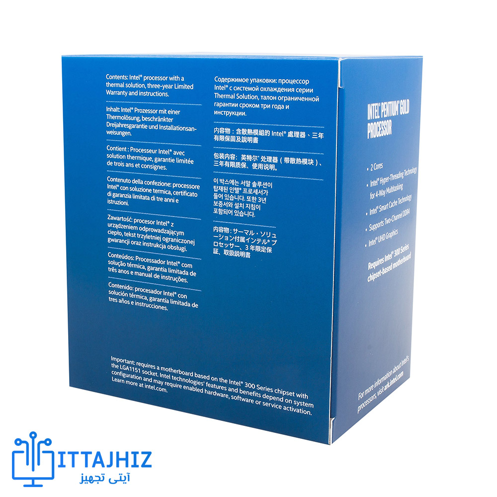 پردازنده اینتل INTEL Pentium Gold G5600 - آیتی تجهیز